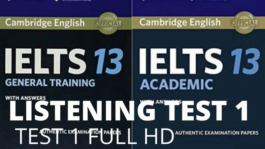 Cambridge Ielts 13 Listening Test 1