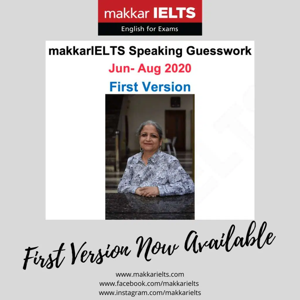 Makkar Ielts Speaking May To August 2020 Cue Cards Pdf