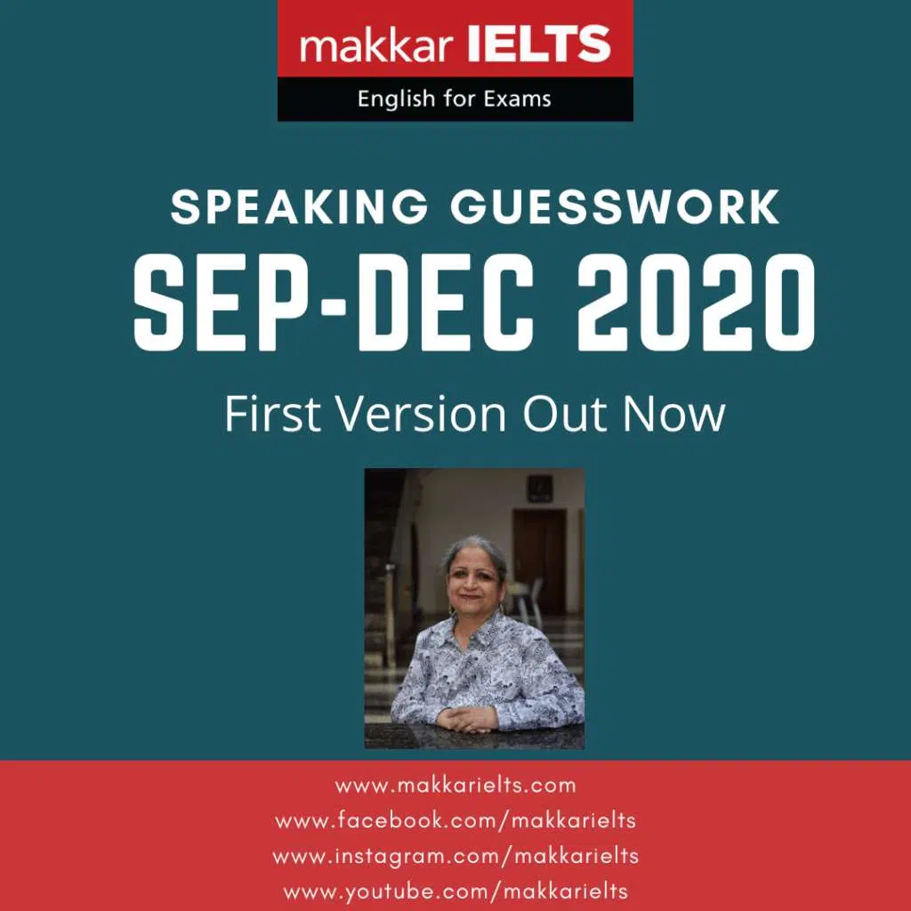 Makkar Ielts Speaking September To December 2020 Pdf Free Download Ieltsxpress