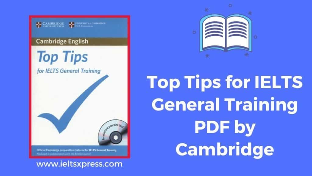 Top Tips for IELTS General Training PDF by Cambridge