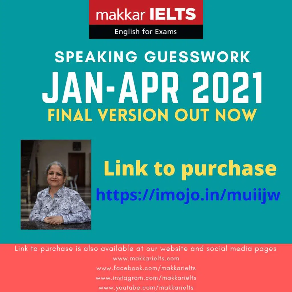 Makkar Ielts Speaking January To April 2021 Final Version Pdf Free Download Ieltsxpress