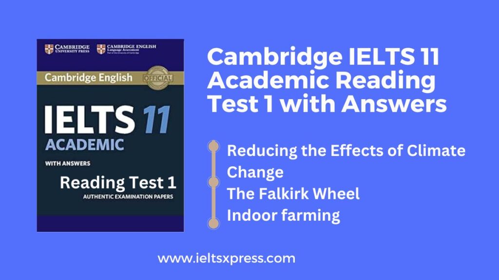 Cambridge IELTS 11 Academic Reading Test 1 with Answers