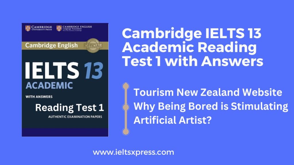 Cambridge IELTS 13 Academic Reading Test 1 with Answers