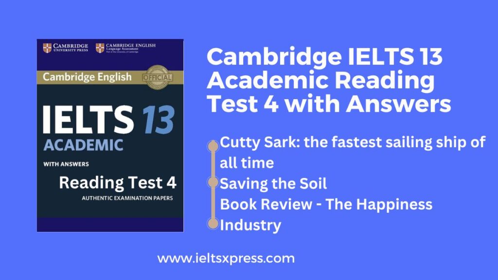 Cambridge IELTS 13 Academic Reading Test 4 with Answers