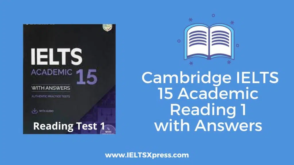 Cambridge Ielts 15 Academic Reading 1 With Answers