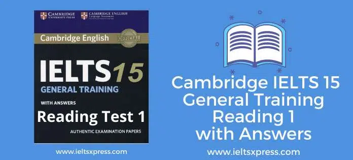 Cambridge Ielts 15 General Training Reading 1 With Answers