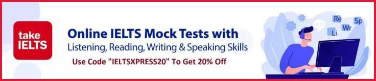 Get 20% off on ielts mock test use code ieltsxpress20 