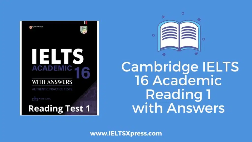 Cambridge Ielts 16 Academic Reading 1 With Answers