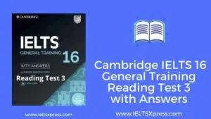 Cambridge IELTS 16 General Training Reading 3