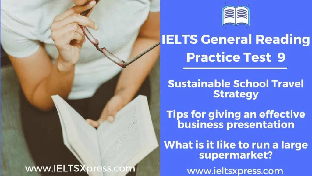 Ielts Gt Reading Test 9 Sustainable School Travel Strategy