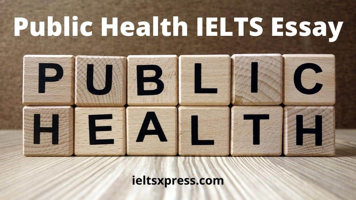 Public health is the responsibility of the government ielts essay