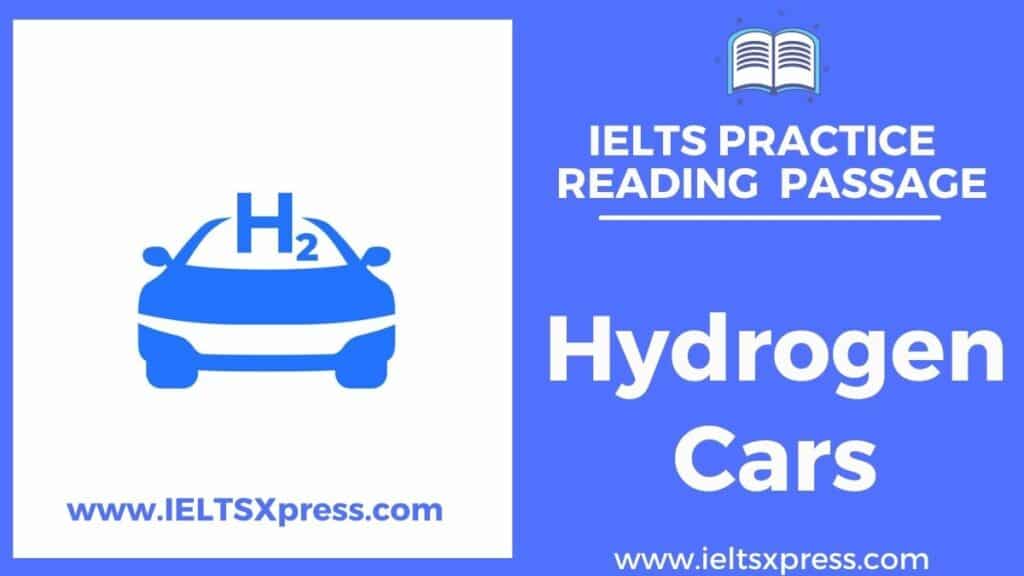 Hydrogen Cars ielts reading passage answers ieltsxpress