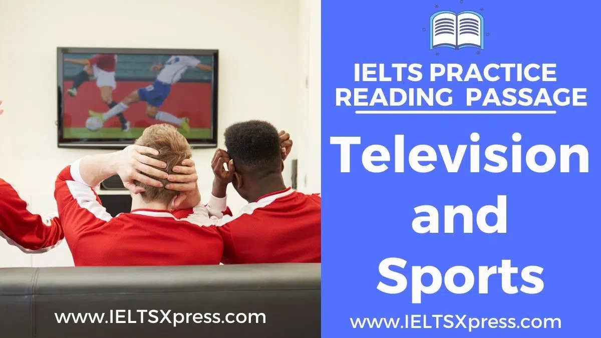 Television And Sport Ielts Academic Reading Answers