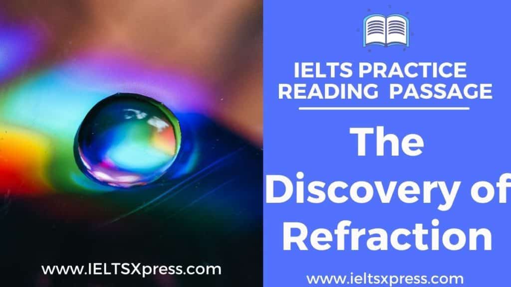 The Discovery of Refraction ielts reading passage answers ieltsxpress