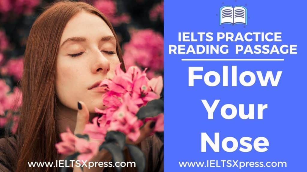 follow your nose ielts reading passage answers