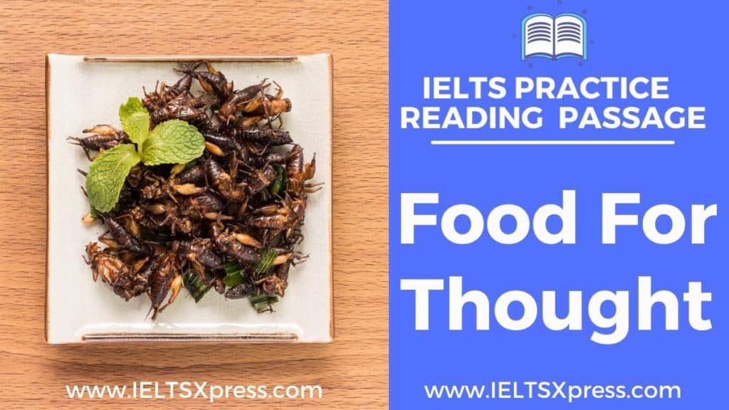 food for thought ielts reading passage answers