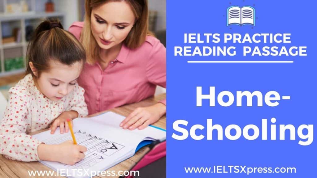 homeschooling ielts reading passage answers