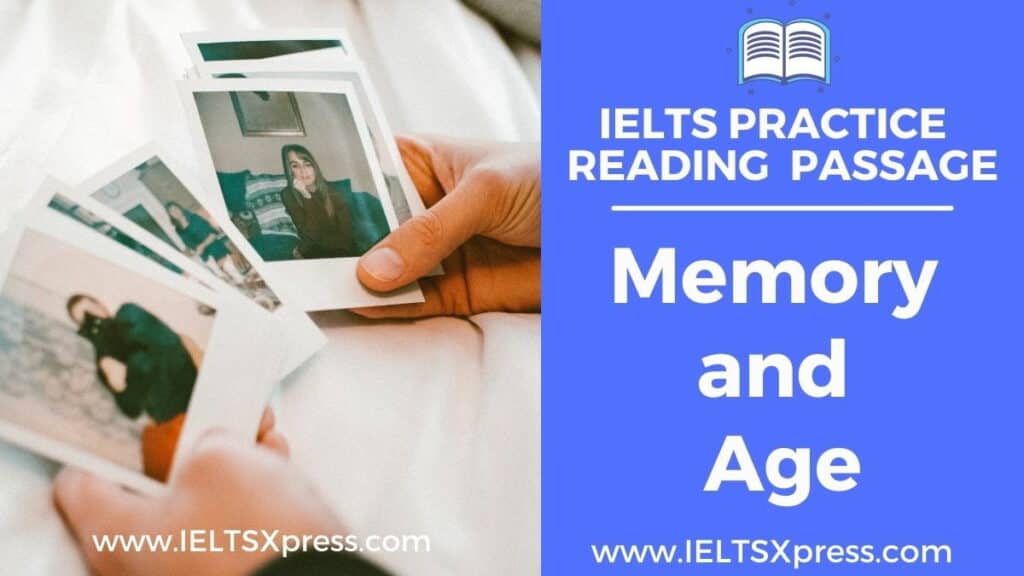 memory and age elts reading passage with answers