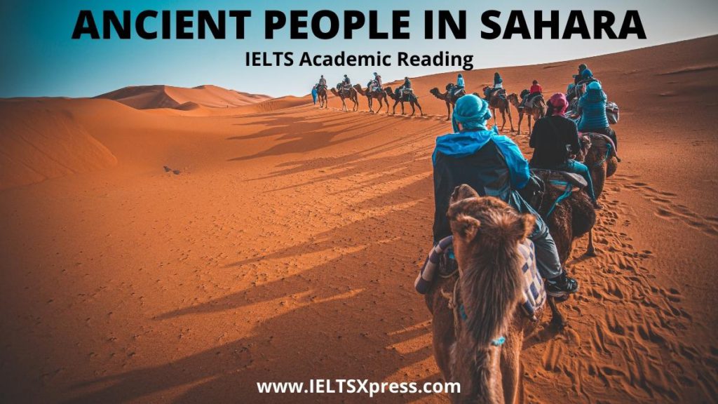 ANCIENT PEOPLE IN SAHARA ielts reading answers