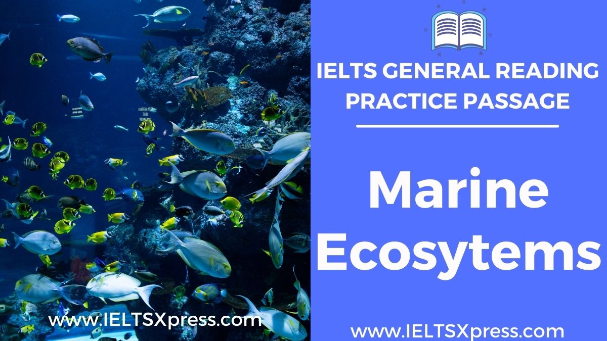 marine ecosystems ielts reading reading general training