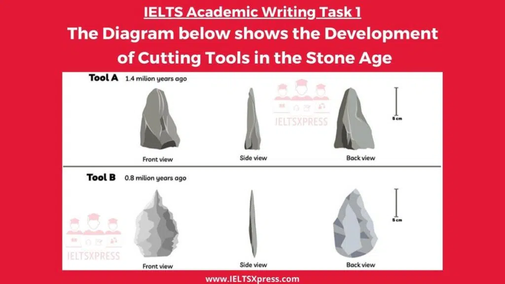 The Diagram Below Shows The Development Of Cutting Tools In The Stone Age