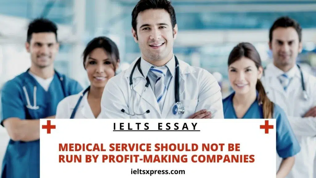 Medical Services Should Not Be Run By Profit-Making Companies