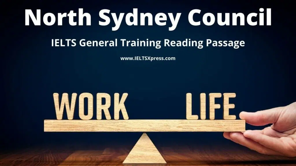 North Sydney Council Ielts Reading General