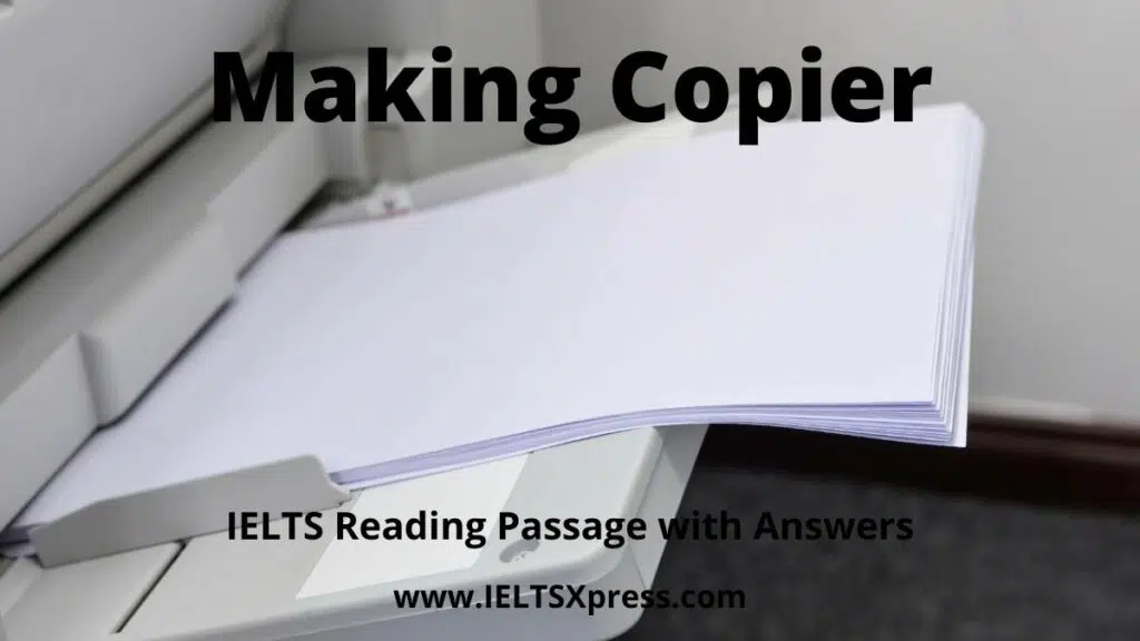 Making Copier Ielts Reading Passage With Answers