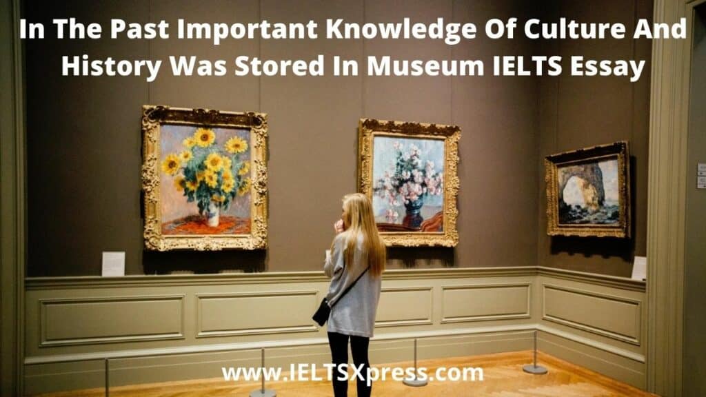 in the past important knowledge of culture and history was stored in museum