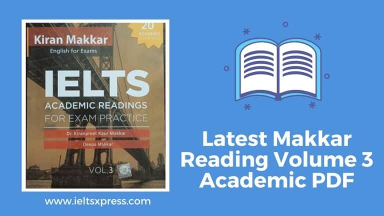 Makkar IELTS Reading Volume 3 Academic PDF Download