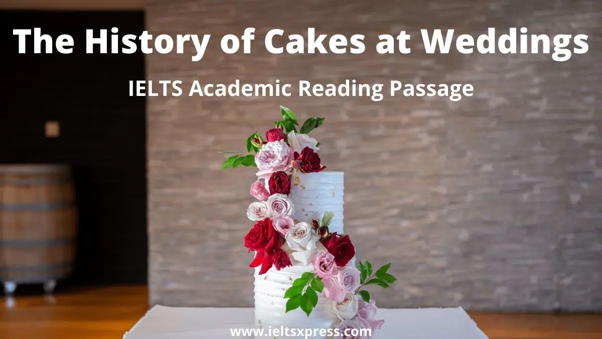 The History Of Cakes At Weddings Ielts Reading