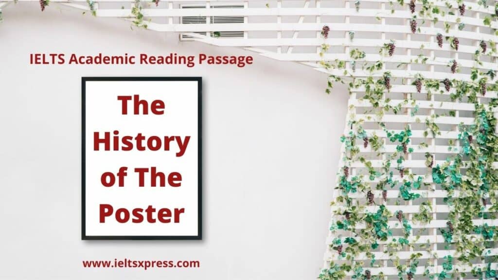 the history of the poster ielts reading academic