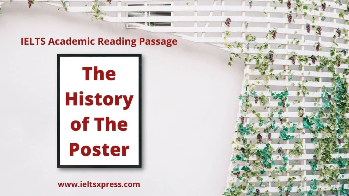 the history of the poster ielts reading academic