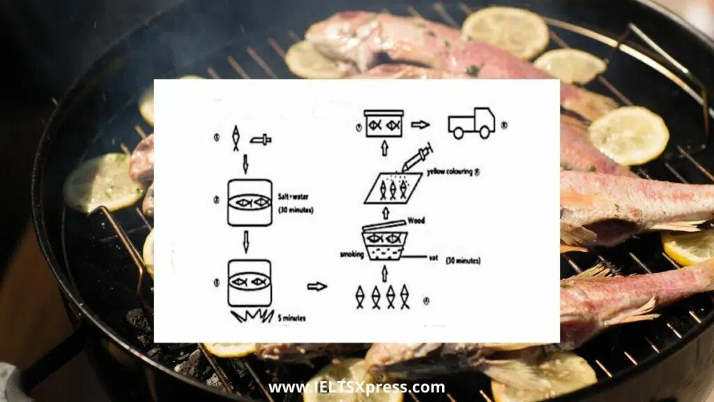 The Diagram Shows The Small-Scale Production Of Smoked Fish