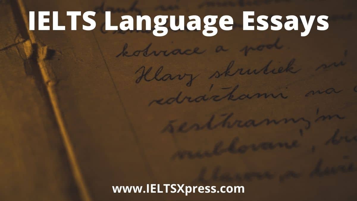 ielts essay on language