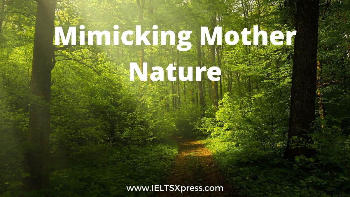 Mimicking Mother Nature IELTS Reading Academic