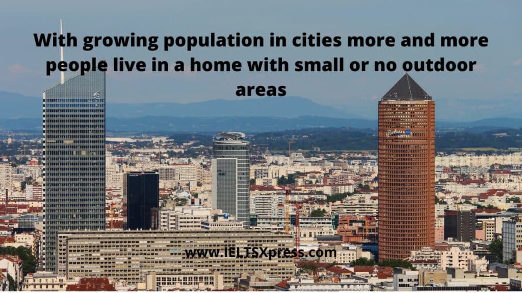 with growing population in cities more and more