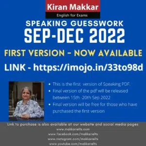 Makkar Ielts Speaking Sept To Dec 2022 Ieltsxpress