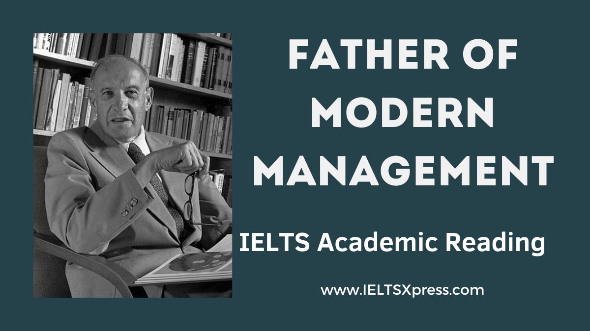 father of modern management ielts reading academic with answers