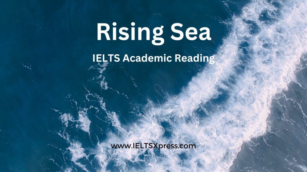 Rising Sea ielts reading answers