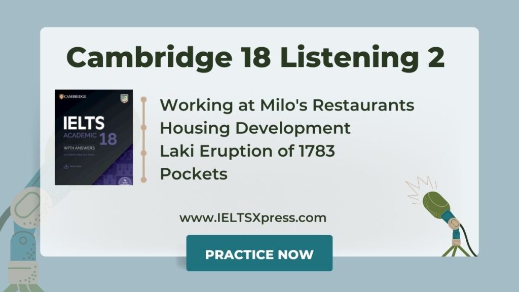 Cambridge IELTS 18 Listening Test 2 with Answers