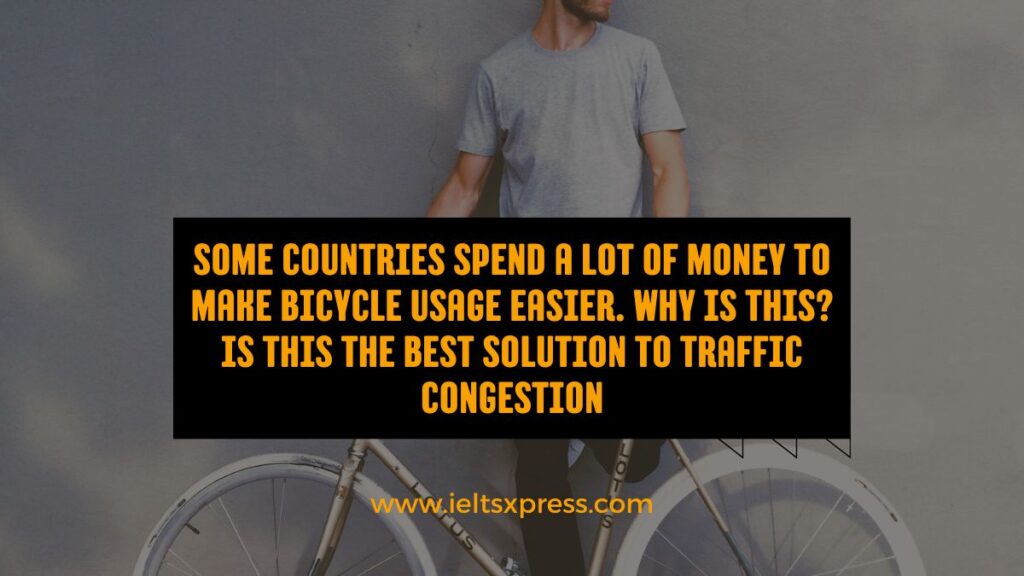 some countries spend a lot of money to make bicycle usage easier