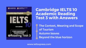 Cambridge IELTS 10 Academic Reading Test 3 with Answers