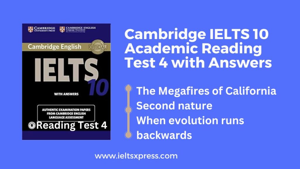 Cambridge IELTS 10 Academic Reading Test 4 with Answers