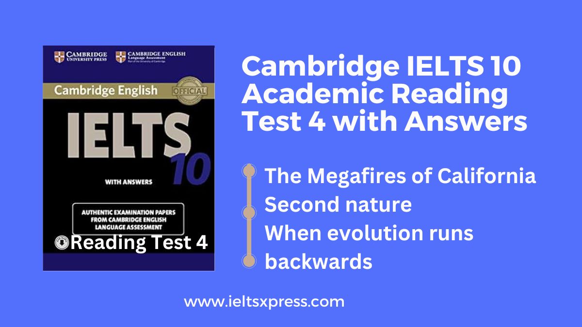 Cambridge IELTS 10 Academic Reading Test 4 with Answers