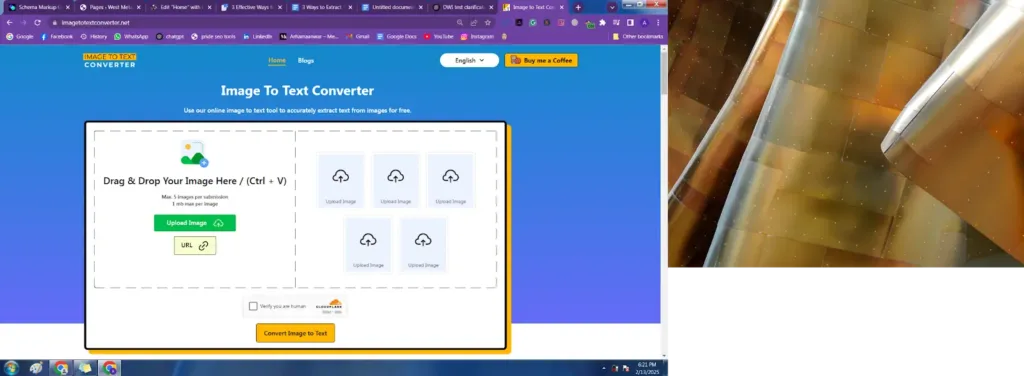 Image To Text Converter