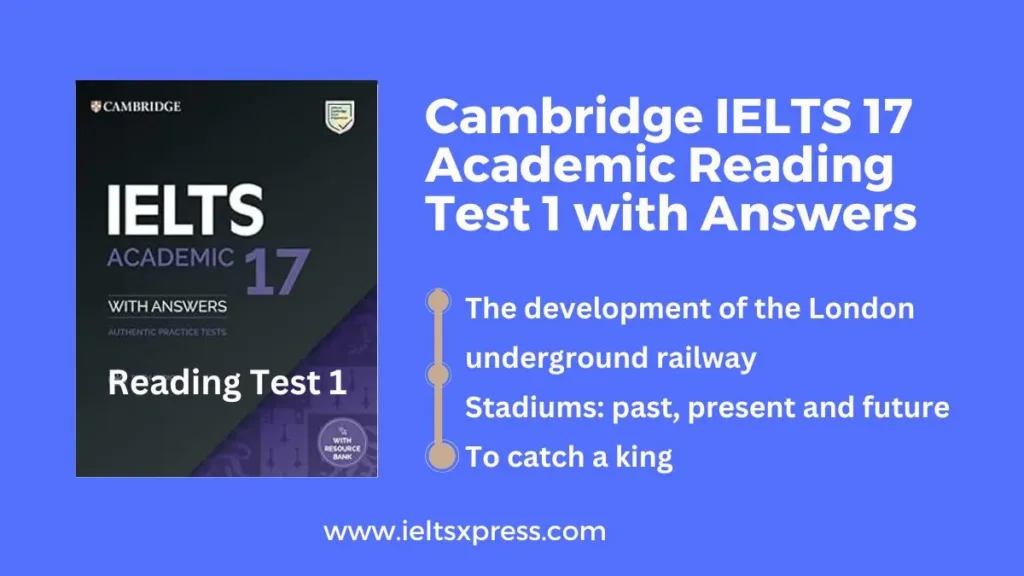 Cambridge IELTS 17 Academic Reading Test 1 with Answers
