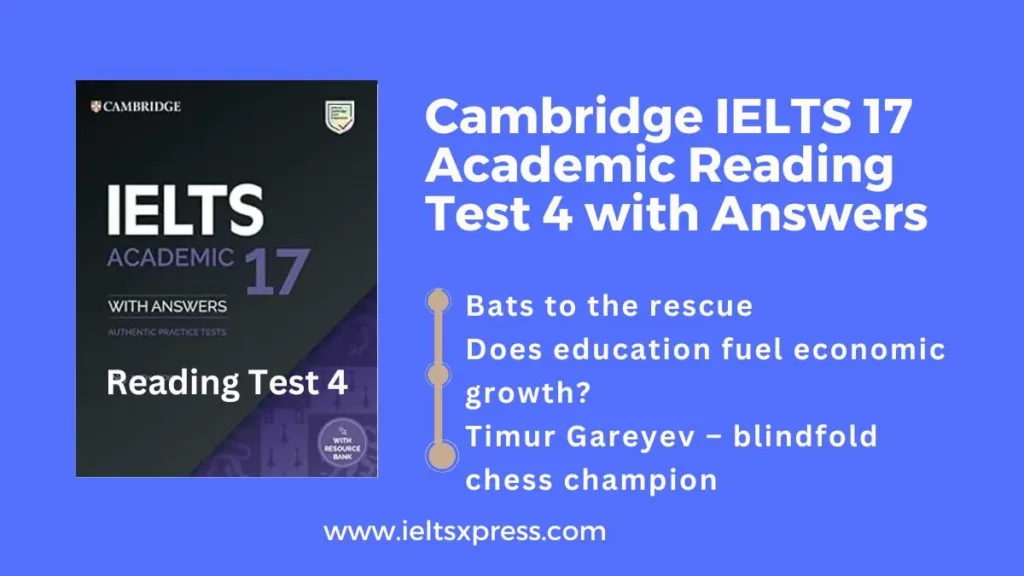 Cambridge IELTS 17 Academic Reading Test 4 with Answers