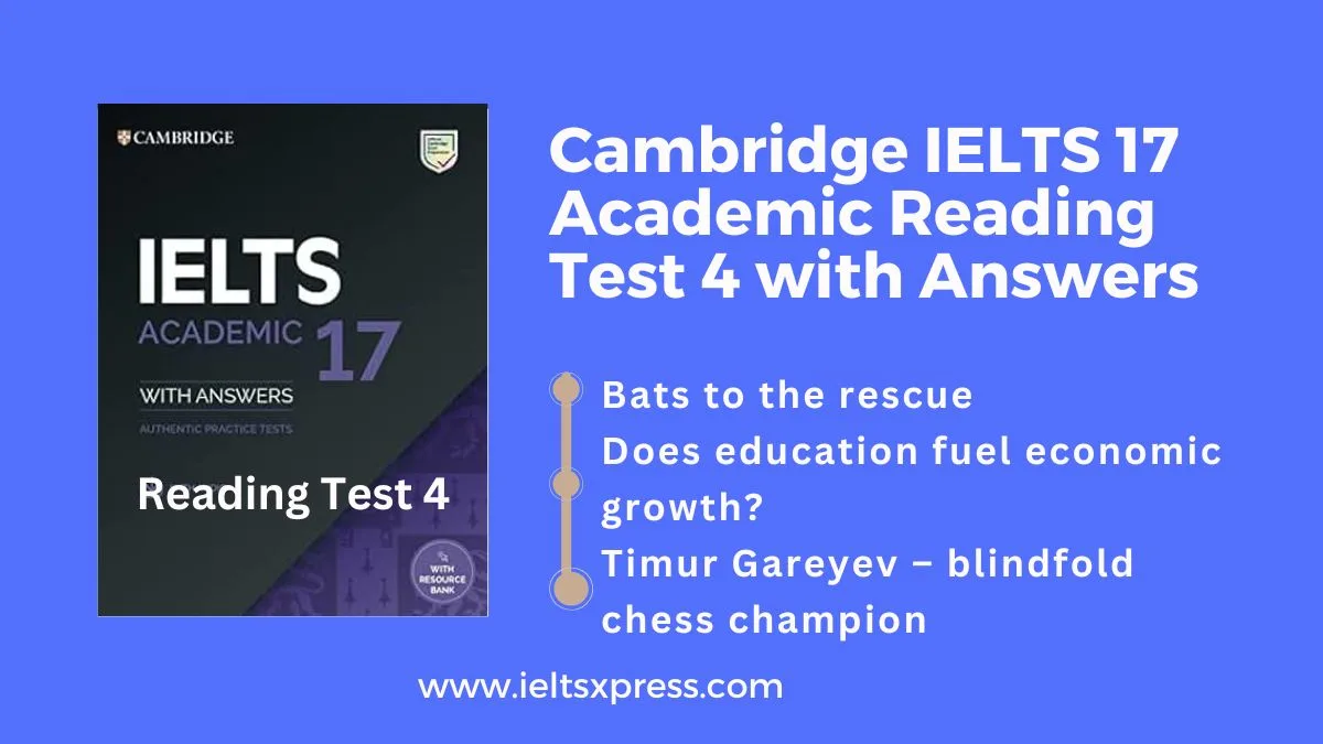 Cambridge IELTS 17 Academic Reading Test 4 with Answers