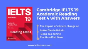 Cambridge IELTS 19 Academic Reading Test 4 with Answers